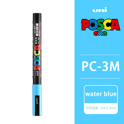 1 vnt UNI POSCA žymeklio rašiklis PC-3M POP plakatas Grafiti žymeklis vandeniui atsparus studentų biuro reikmenys tapybos meno raštinės reikmenys 31 spalva