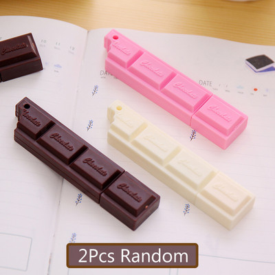 2Pcs Funny Novetly Chocolate Design Kemijske olovke Modne kemijske olovke za djevojčice i dječake Materijal kemijske olovke Escolar Bolis Escolares Školski pribor
