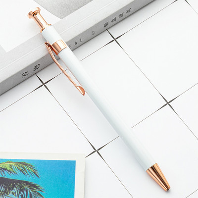 Lasersko graviranje Metalna kemijska olovka Višebojna olovka s potpisom Prilagodljivi logotip Uredski pribor Poklon olovka za studente