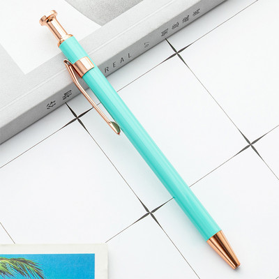 Lasersko graviranje Metalna kemijska olovka Višebojna olovka s potpisom Prilagodljivi logotip Uredski pribor Poklon olovka za studente