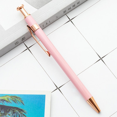 Lasersko graviranje Metalna kemijska olovka Višebojna olovka s potpisom Prilagodljivi logotip Uredski pribor Poklon olovka za studente