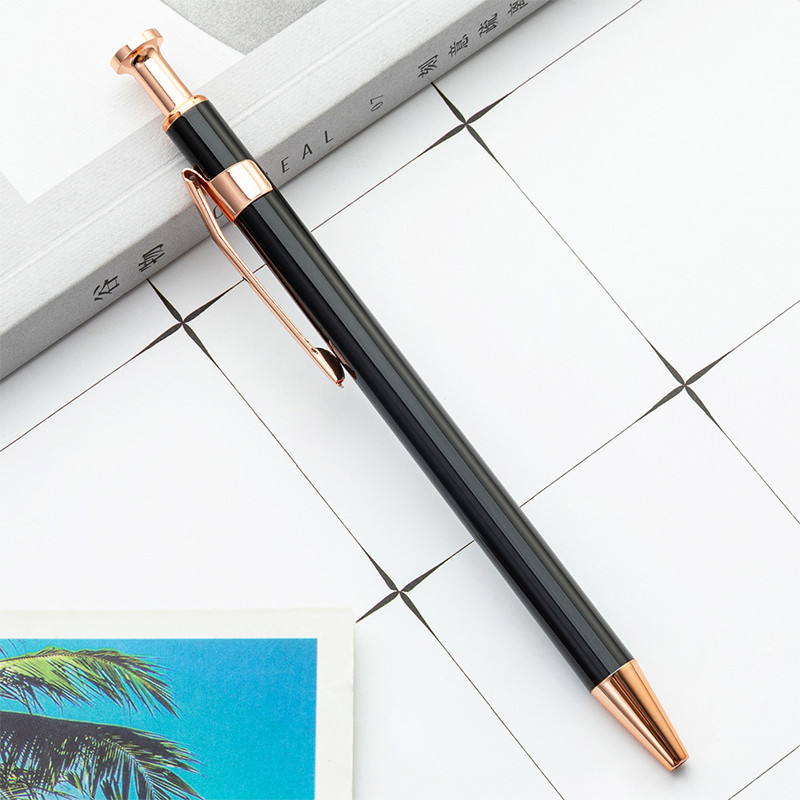 Lasersko graviranje Metalna kemijska olovka Višebojna olovka s potpisom Prilagodljivi logotip Uredski pribor Poklon olovka za studente