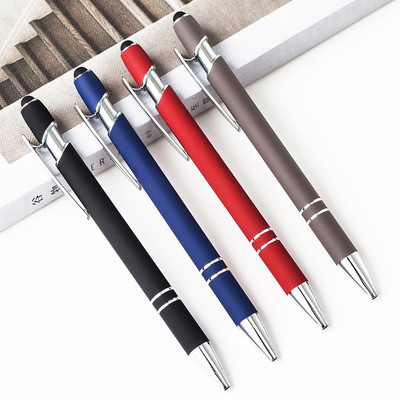 4Pcs/Lot New 2u1 Touch Screen Stylus Pen + Kemijska olovka za telefon Tablet Funkcija pametnog telefona Press Kemijske olovke Radom boje