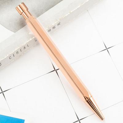 Metāla augstas kvalitātes misiņa lodīšu pildspalvas Jaunas presē vītņotas vara lodīšu pildspalvas Radošas studentu dāvanas Gēla pildspalvas biroja piederumi
