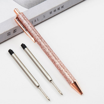 Στυλό Kawaii Gold Powder Metal Ball Pen With Refill Magical Pen School Supplies Fashion Schools Girls Gift Awards