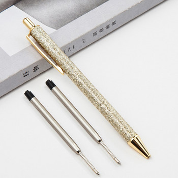 Στυλό Kawaii Gold Powder Metal Ball Pen With Refill Magical Pen School Supplies Fashion Schools Girls Gift Awards