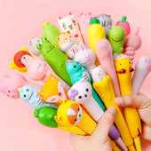 Squishy Kawaii Slatke gel olovke Stres Fidget Pjena Vrti Cool Funny Ballpoint Školski uredski pribor Pisanje Djevojka Poklon Stvari