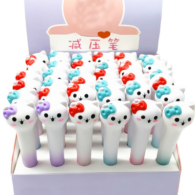 Squishy Kawaii Slatke gel olovke Stres Fidget Pjena Vrti Cool Funny Ballpoint Školski uredski pribor Pisanje Djevojka Poklon Stvari