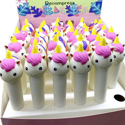 Squishy Kawaii Slatke gel olovke Stres Fidget Pjena Vrti Cool Funny Ballpoint Školski uredski pribor Pisanje Djevojka Poklon Stvari