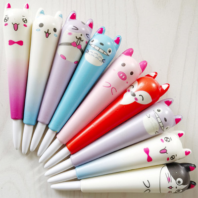 Squishy Kawaii Slatke gel olovke Stres Fidget Pjena Vrti Cool Funny Ballpoint Školski uredski pribor Pisanje Djevojka Poklon Stvari
