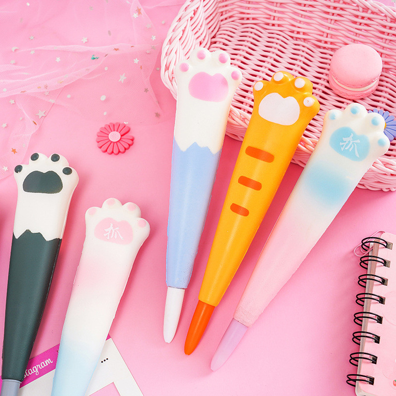 Squishy Kawaii Slatke gel olovke Stres Fidget Pjena Vrti Cool Funny Ballpoint Školski uredski pribor Pisanje Djevojka Poklon Stvari