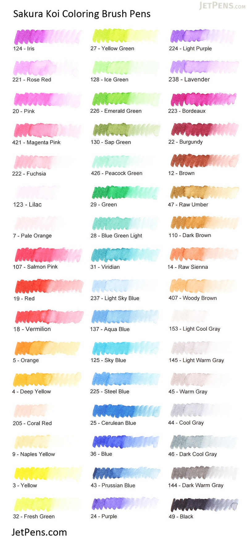 Sakura Koi kist olovke akvarel mekani markeri olovke sa slovima Japan 49 boja
