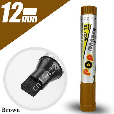 12 színű széles fejű olajos ecset tollkészlet Művészi jelölő vázlatos graffiti markerek manga rajziskolához irodai művészeti kellékek