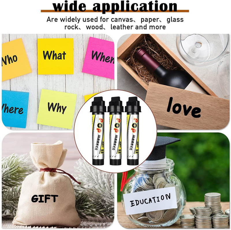 12 színű széles fejű olajos ecset tollkészlet Művészi jelölő vázlatos graffiti markerek manga rajziskolához irodai művészeti kellékek