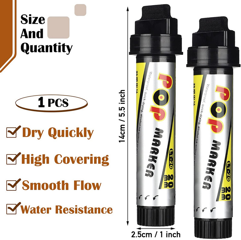 12 színű széles fejű olajos ecset tollkészlet Művészi jelölő vázlatos graffiti markerek manga rajziskolához irodai művészeti kellékek