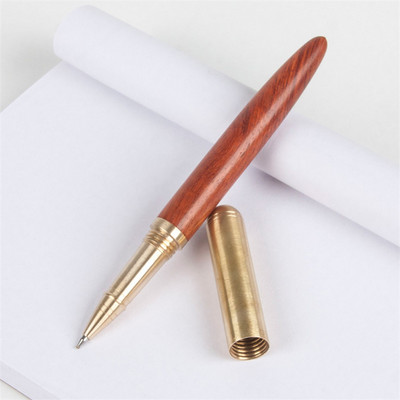 Metal nou de înaltă calitate, lemn de santal roșu, abanos, aripă de pui, cadou luxos de cupru, stilou, papetărie, articole de birou