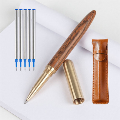 Metal nou de înaltă calitate, lemn de santal roșu, abanos, aripă de pui, cadou luxos de cupru, stilou, papetărie, articole de birou