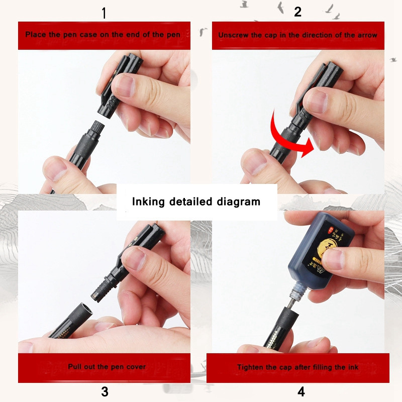 6kom Set kaligrafskih olovki s natpisom Ruka Crtanje Pisanje Potpis Učenje Ekstra fini kist Markeri Likovni pribor Školski pribor