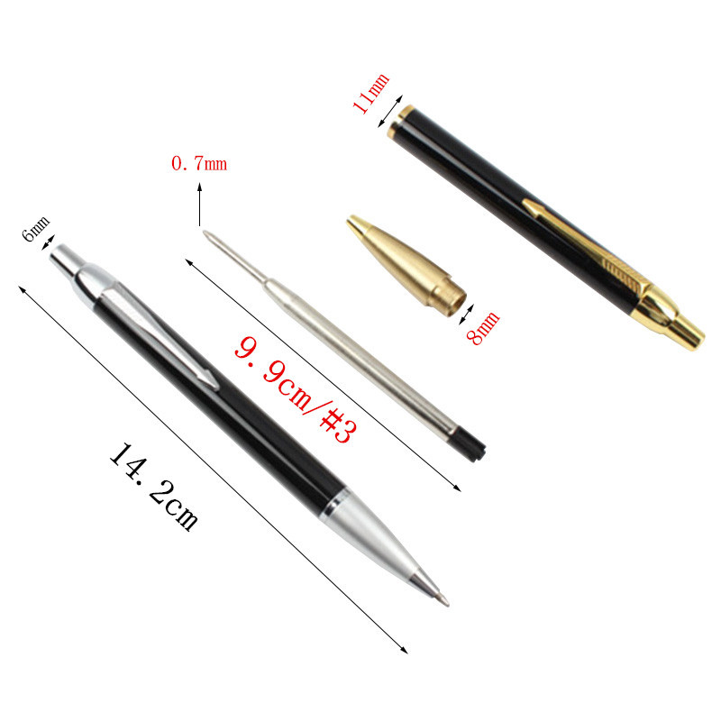 1PCS pix cu bilă din metal la modă de ultimă generație 0,7 mm, negru, albastru, rechizite pentru studenți, stilou de afaceri, cadou, stilou pentru birou și școală