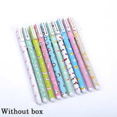 10 kom/lot Cute Flamingo gel olovke Kawaii 0,38 mm 10 boja Olovka s potpisom za pisanje školski pribor escolar