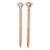 2 kom. velika dijamantna kristalna kemijska olovka Studentski pribor Uredski poslovni darovi Kemijska olovka s perom od kamenčića 1,0 mm