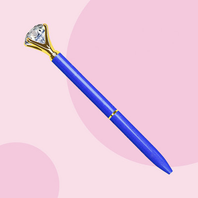2 kom. velika dijamantna kristalna kemijska olovka Studentski pribor Uredski poslovni darovi Kemijska olovka s perom od kamenčića 1,0 mm