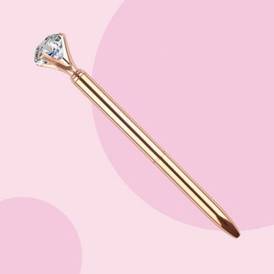 2 kom. velika dijamantna kristalna kemijska olovka Studentski pribor Uredski poslovni darovi Kemijska olovka s perom od kamenčića 1,0 mm