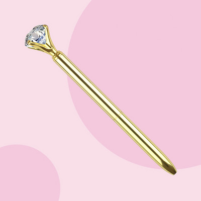 2 kom. velika dijamantna kristalna kemijska olovka Studentski pribor Uredski poslovni darovi Kemijska olovka s perom od kamenčića 1,0 mm