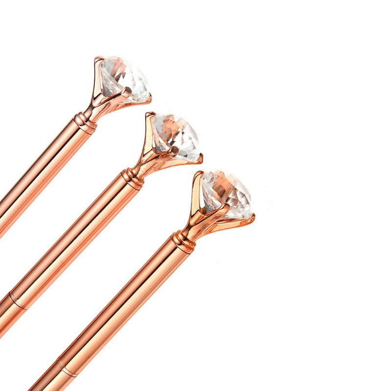 2 kom. velika dijamantna kristalna kemijska olovka Studentski pribor Uredski poslovni darovi Kemijska olovka s perom od kamenčića 1,0 mm