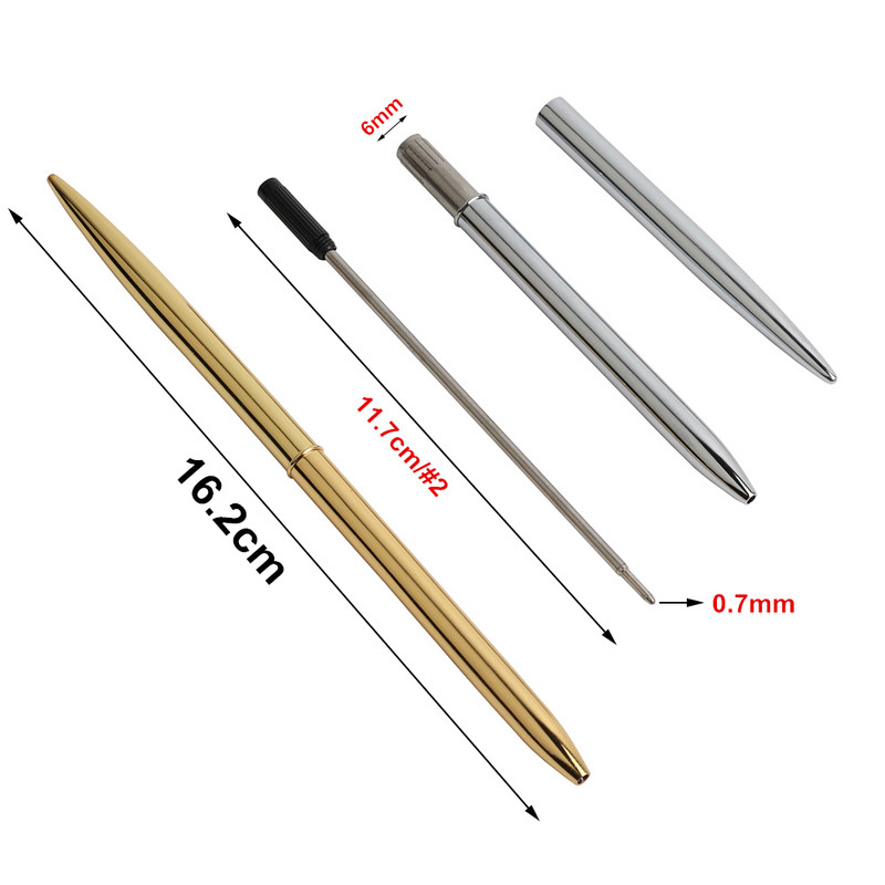 2 ks kovové pevné stolové gélové pero, kancelárske potreby, gélové atramentové pero, kancelárske a školské potreby, pero 0,5 mm, elegantná kvalita