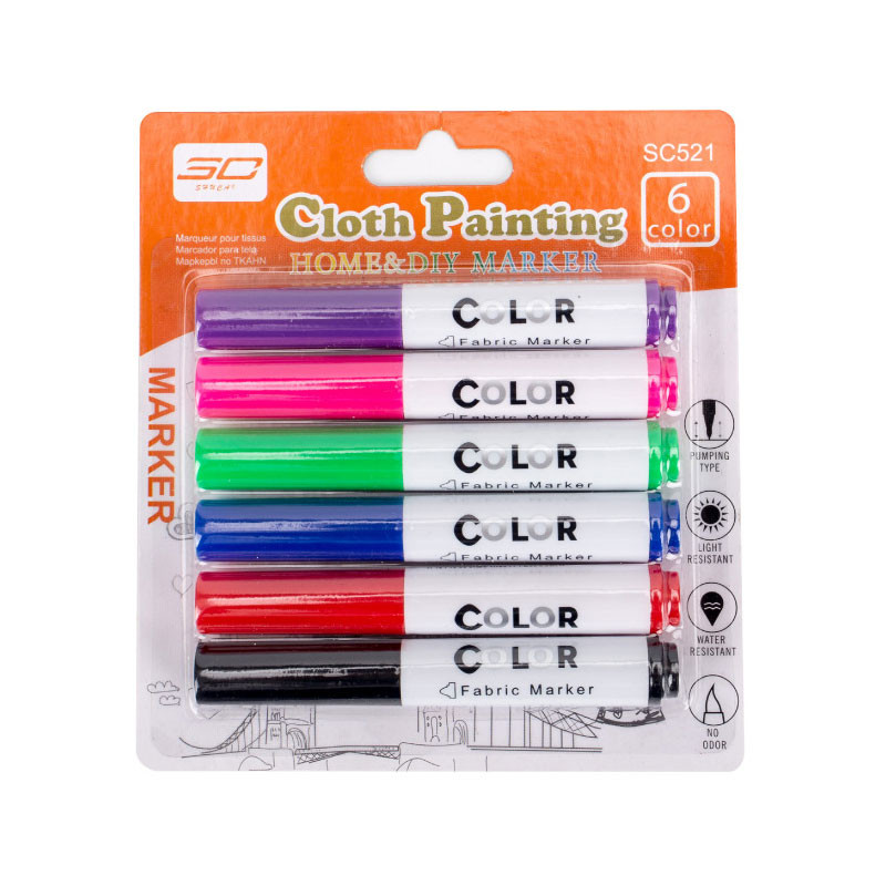 6/8/12 Vodootporna trajna tkanina u boji Tekstilna olovka za majice Obuća Odjeća Drvo Kamen Umjetnost Grafiti Crtanje Slika