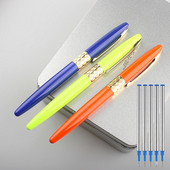 Pix Rollerball de lux de înaltă calitate 8001 Student School Office 0.5MM Peniță cu bilă din metal Pix noi drăguțe cu gel