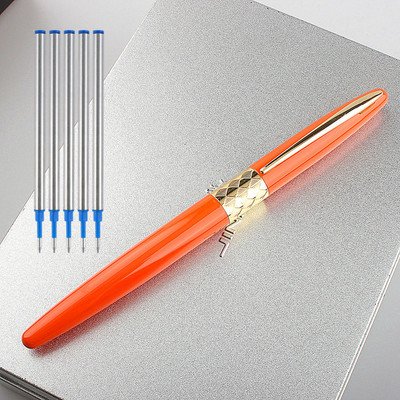 Pix Rollerball de lux de înaltă calitate 8001 Student School Office 0.5MM Peniță cu bilă din metal Pix noi drăguțe cu gel