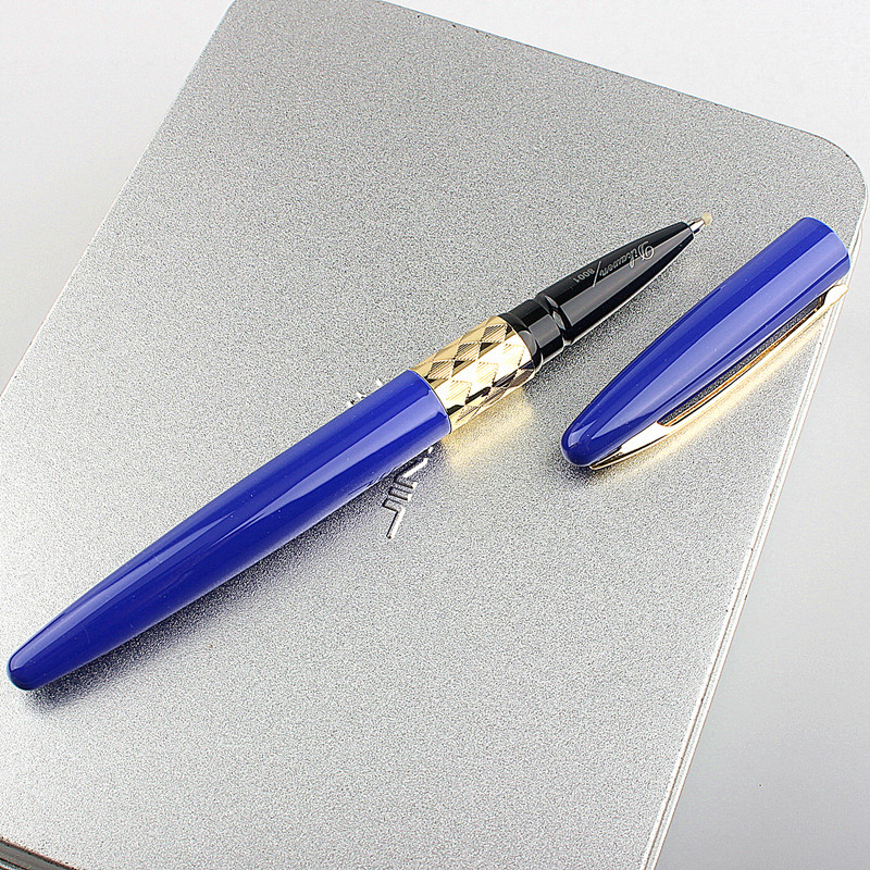 Pix Rollerball de lux de înaltă calitate 8001 Student School Office 0.5MM Peniță cu bilă din metal Pix noi drăguțe cu gel