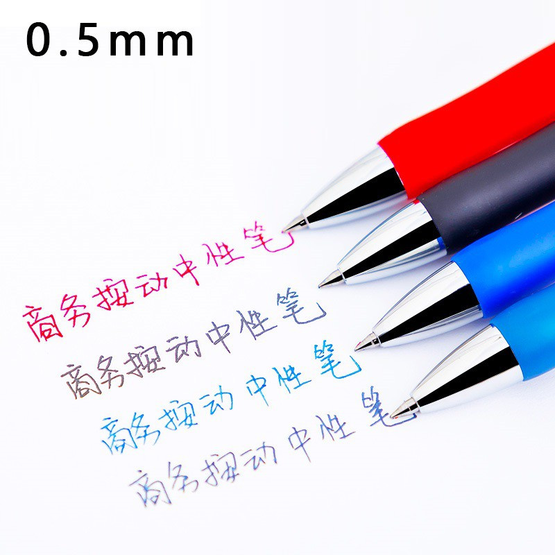 3PCS 0.5mm Student Plastic Press Brzosušeća gel olovka Materijal za pisanje Set olovki s gel tintom Uredski školski pribor 040277