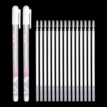 Kawaii Highlight Pen Бяла фина гел химикалка и пълнители Рисуване Ръчно рисувана рисунка High Light Pen за деца Канцеларски материали