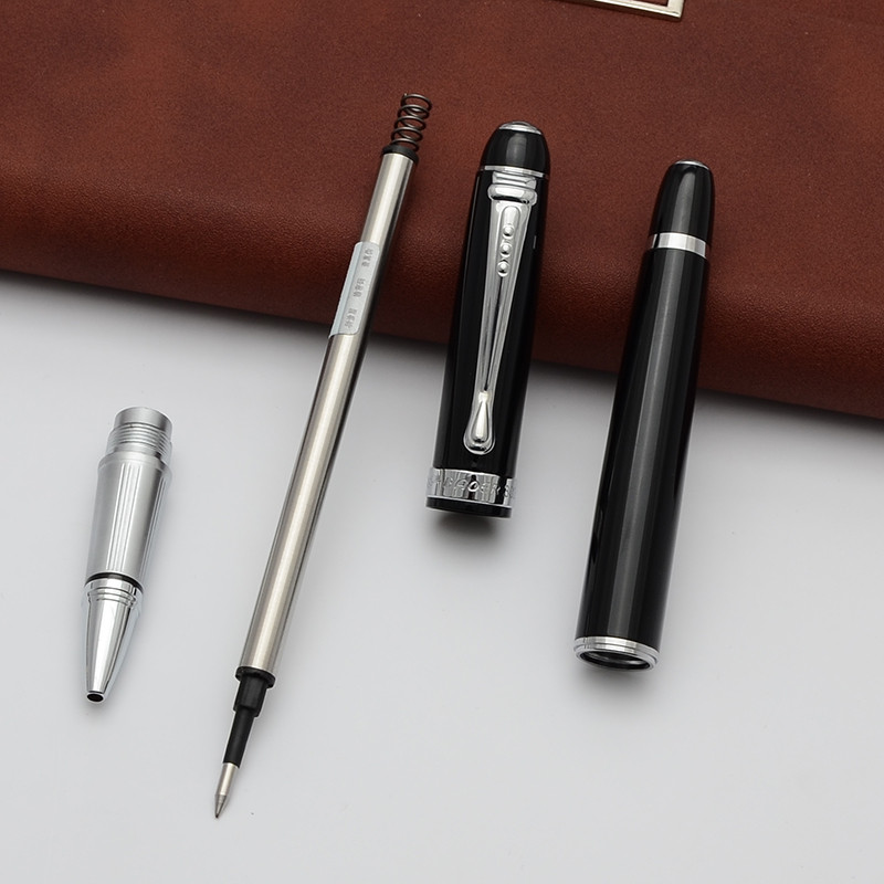 Baoer Business Gel Pliiats, must/sinine tindiga kvaliteetne metallist pastapliiats õpilastele mõeldud kingipliiatsi kontoritarvete jaoks