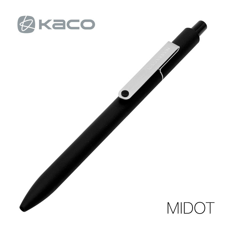 KACO MIDOT Click Gel Ink Tušinukas 6 spalvų, skirtų pasirinkti 0,5 mm juodo rašalo metalinę spaustuką neutralūs rašikliai Mokykliniai biuro reikmenys
