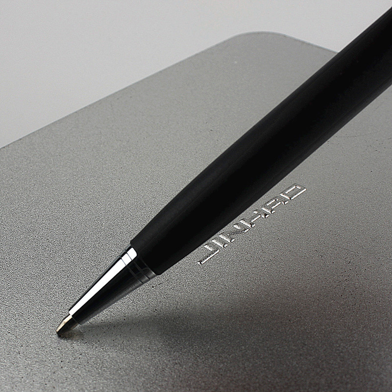 1 komad matirane crne kreativne kemijske olovke poslovne metalne uredske rotirajuće olovke školski pribor Uredski pribor