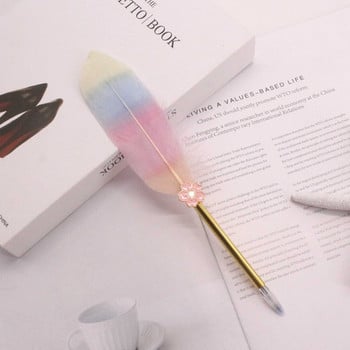 Многоцветна ретро перо Dip Pen Комплекти писалки с перце на Турция Коса гел писалка Инструменти за писане на подаръци Офис ученически пособия