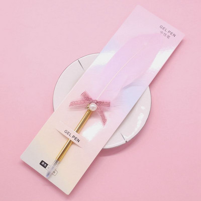 Daugiaspalvis retro plunksnos plunksnos kalakutienos plunksnos rašiklio rinkiniai įstrižai geliniai rašikliai Dovanų rašymo įrankiai Biuro reikmenys mokykloms