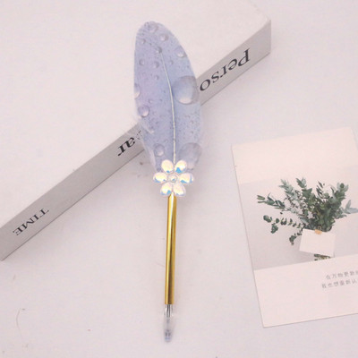 Daugiaspalvis retro plunksnos plunksnos kalakutienos plunksnos rašiklio rinkiniai įstrižai geliniai rašikliai Dovanų rašymo įrankiai Biuro reikmenys mokykloms