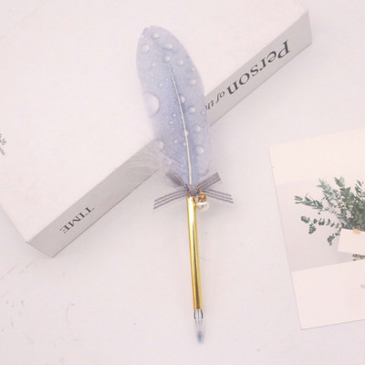 Daugiaspalvis retro plunksnos plunksnos kalakutienos plunksnos rašiklio rinkiniai įstrižai geliniai rašikliai Dovanų rašymo įrankiai Biuro reikmenys mokykloms