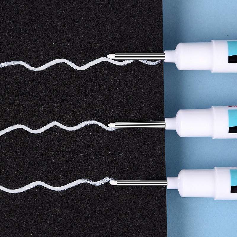 3 kom/set flomastera s dugom glavom za kupaonicu Dekoracija za obradu drveta 20 mm Višenamjenski set flomastera s dubokim rupama Whtie Ink