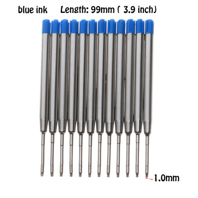 10 bucăți reumplere stilou cu bile pentru birou, școală, fină, 1,0 mm, medie, pentru rechizite școlare Parker Cross, portabil, rafinat, bolígrafo