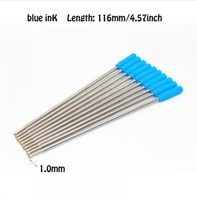 10 bucăți reumplere stilou cu bile pentru birou, școală, fină, 1,0 mm, medie, pentru rechizite școlare Parker Cross, portabil, rafinat, bolígrafo