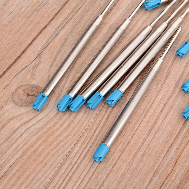 10 bucăți reumplere stilou cu bile pentru birou, școală, fină, 1,0 mm, medie, pentru rechizite școlare Parker Cross, portabil, rafinat, bolígrafo