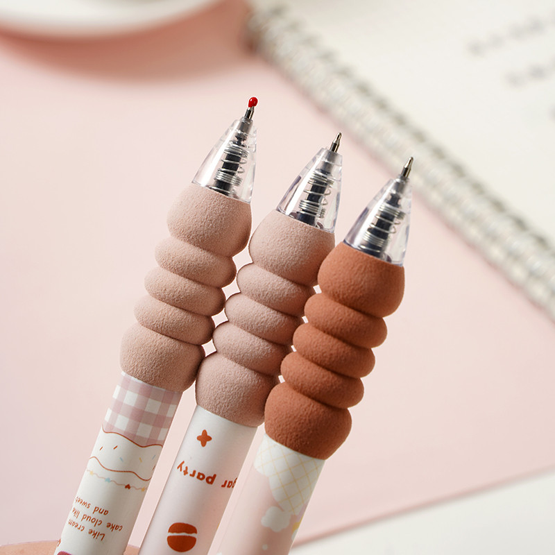 3 tk/komplekt Sweet Dessert Mehaanilised geeltindipliiatsid Kooli kontoritarbed Kingitus Kirjatarbed Armsad pastapliiatsid Laste auhinnad