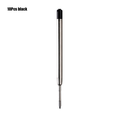 10 tk 9,8 cm vahetatav metallist pliiatsi täitmine 0,7 mm universaalne sinine, must pastapliiats, täitmine tindikassett Kontori koolitarbed