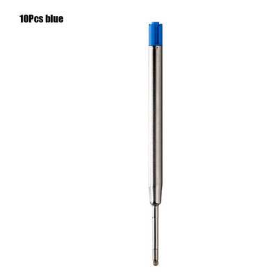 10 tk 9,8 cm vahetatav metallist pliiatsi täitmine 0,7 mm universaalne sinine, must pastapliiats, täitmine tindikassett Kontori koolitarbed
